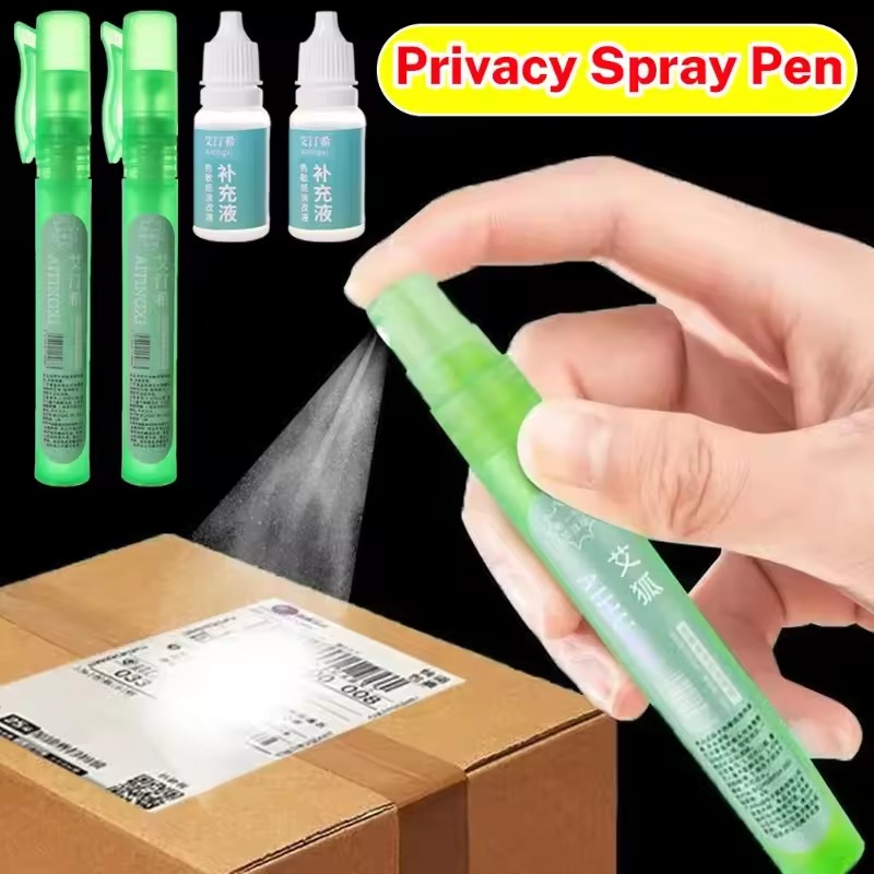 Correction Fluid White - Pluma pulverizadora de privacidad para borrado
