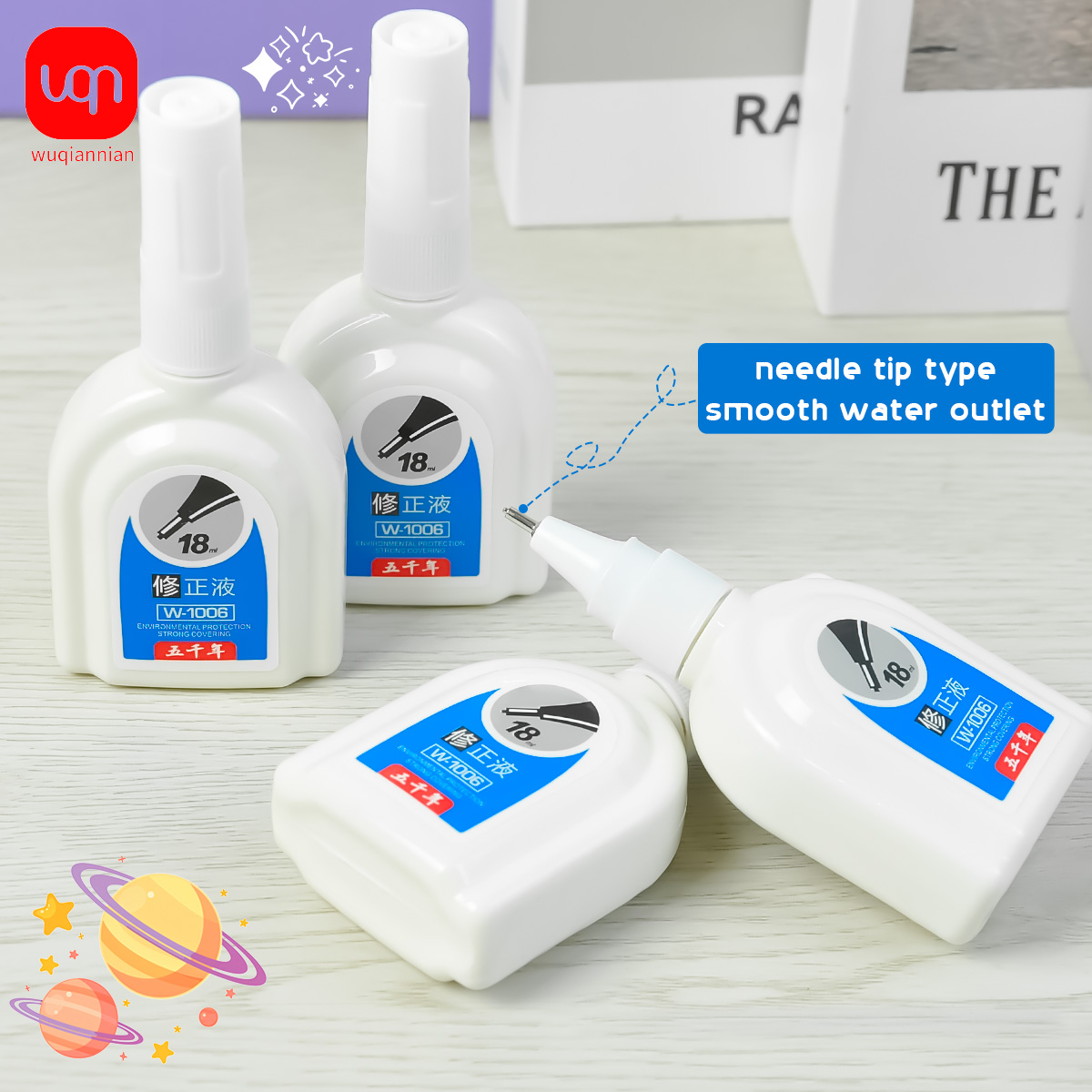 WQN-1/3/6PCS Líquido corrector - Correction Fluid White reseña y precio